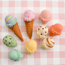 Felt Ice Creams and Waffle Cones | Play Food Set