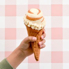 Felt Ice Creams and Waffle Cones | Play Food Set