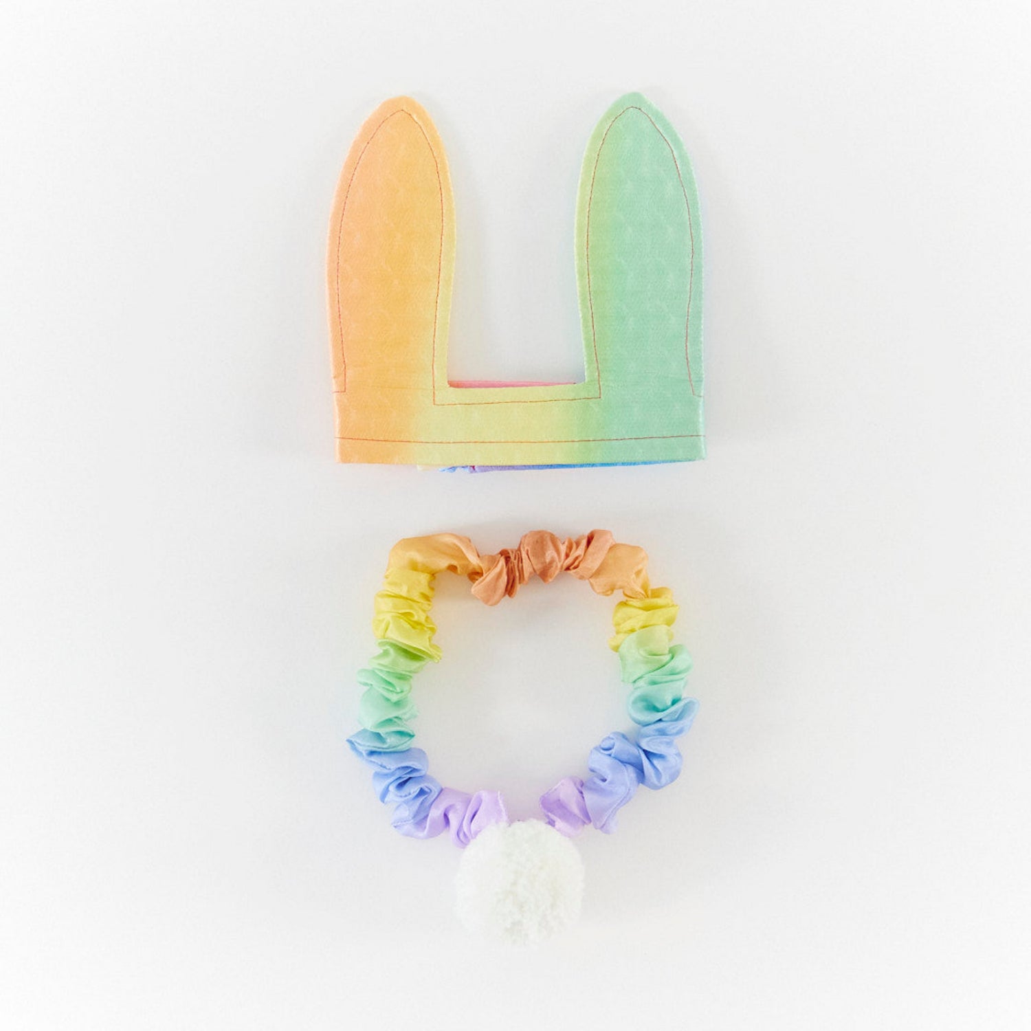 Silk Bunny Tail (Soft Rainbow)