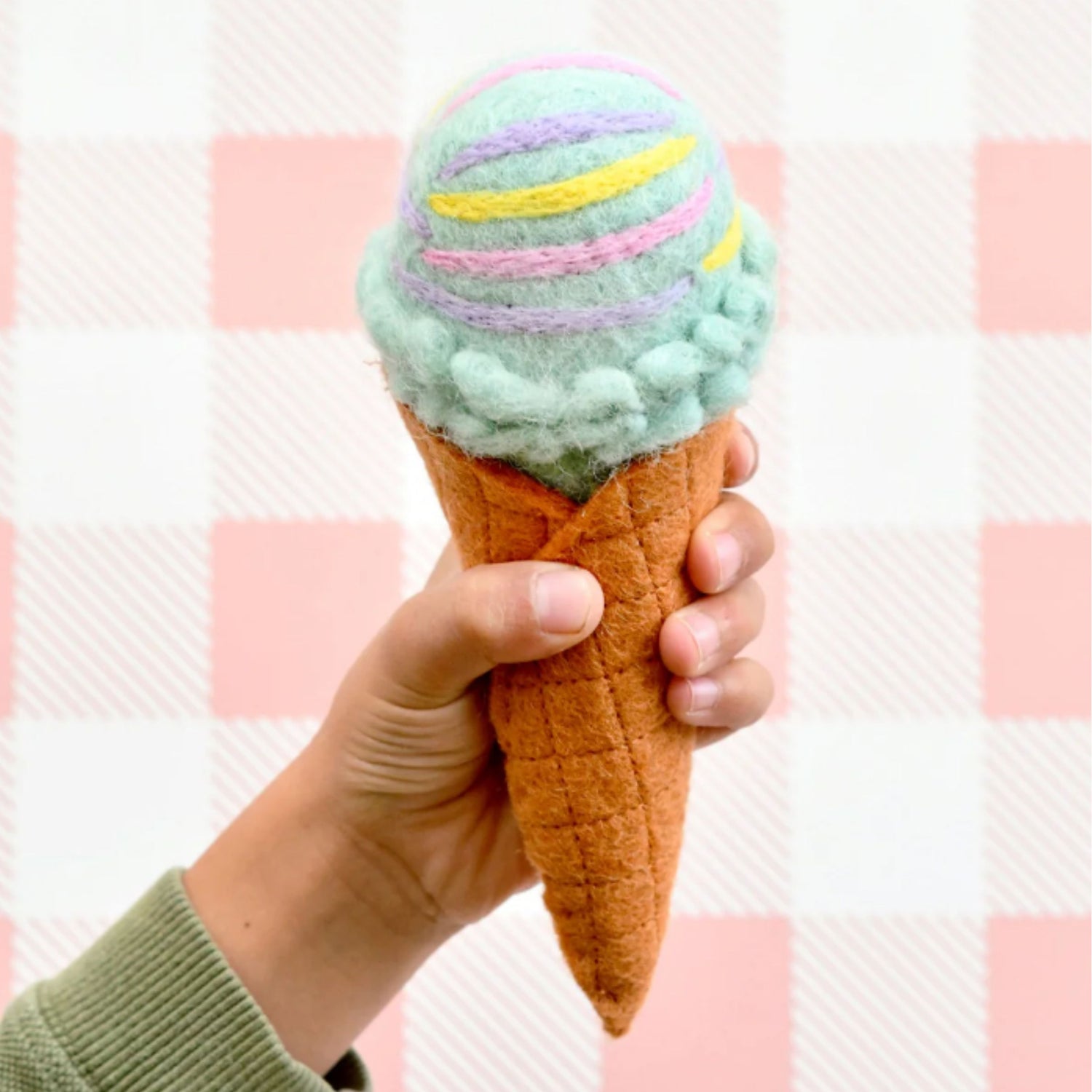 Felt Ice Creams and Waffle Cones | Play Food Set