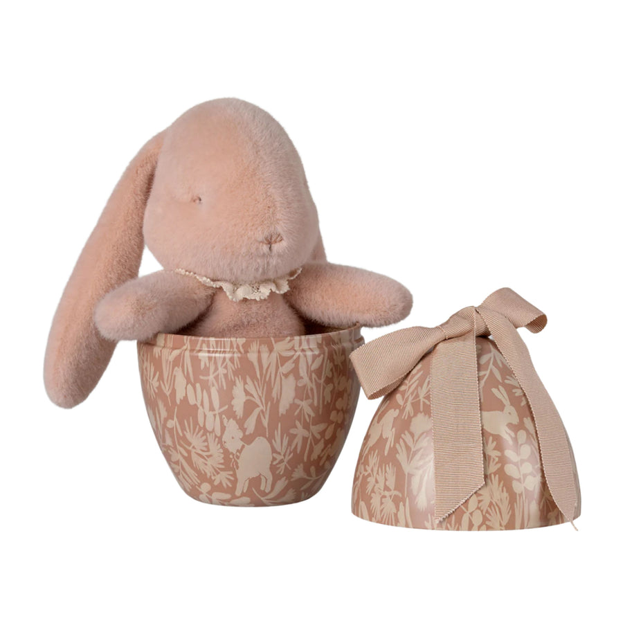 Maileg Easter Egg with Plush Bunny (Powder)