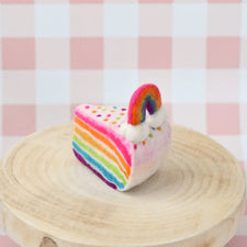 Felt Rainbow Cake Slice | Play Food