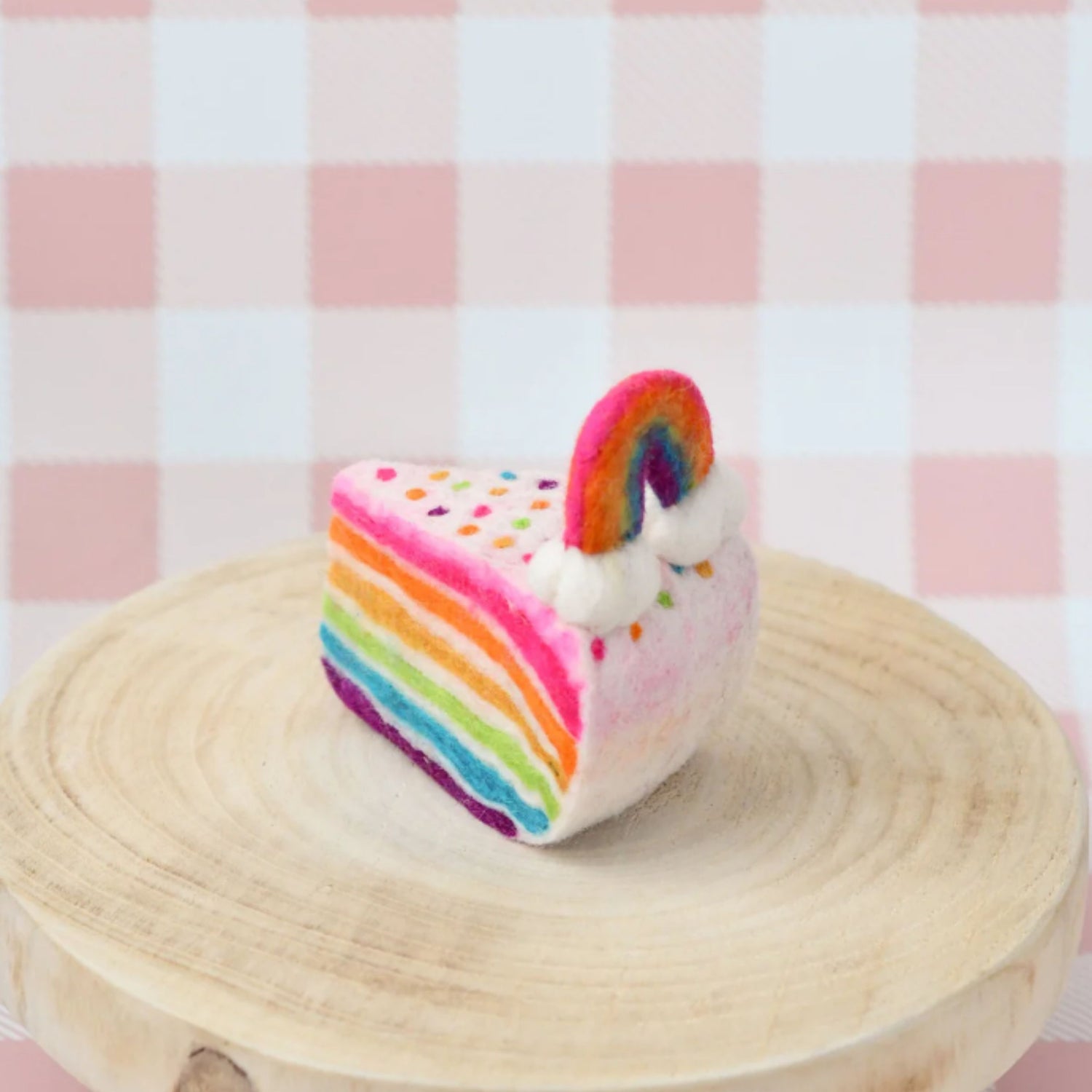 Felt Rainbow Cake Slice | Play Food