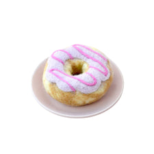 Felt Donut with Pink Drizzle | Play Food