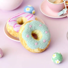 Felt Donut with Blue Frosting | Play Food