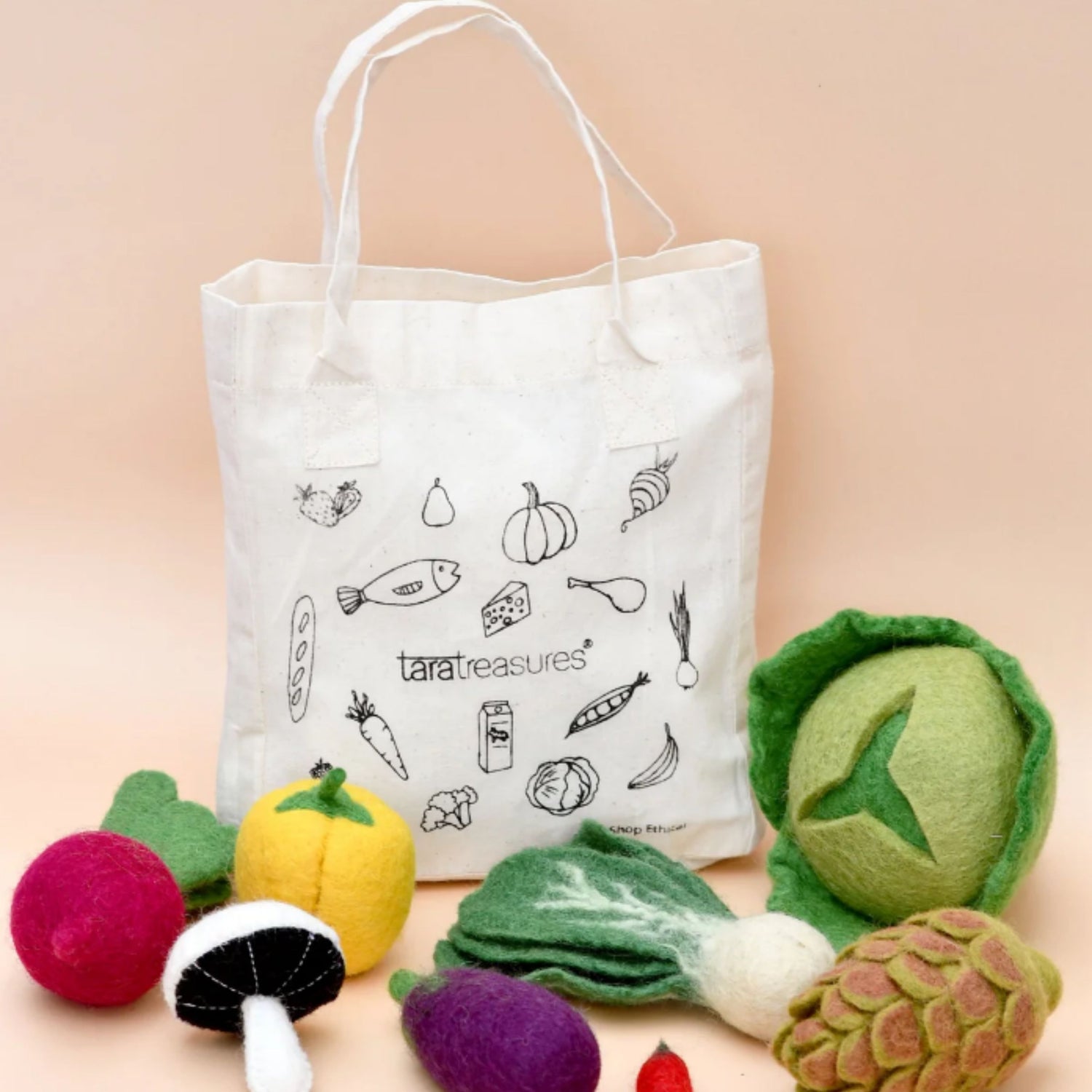 Felt Food Groups | Play Food Set (Vegetables)