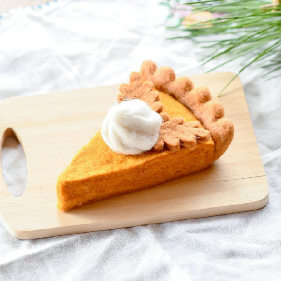 Felt Pumpkin Pie Slice | Play Food