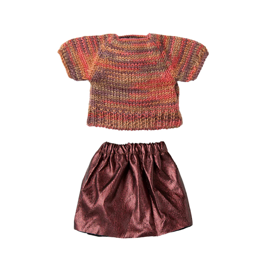 Maileg Skirt and Knitted Blouse (Mum Mouse)