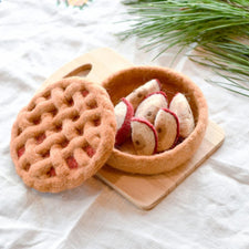 PRE-ORDER Felt Apple Pie | Play Food Set (Shipping End of Sep)