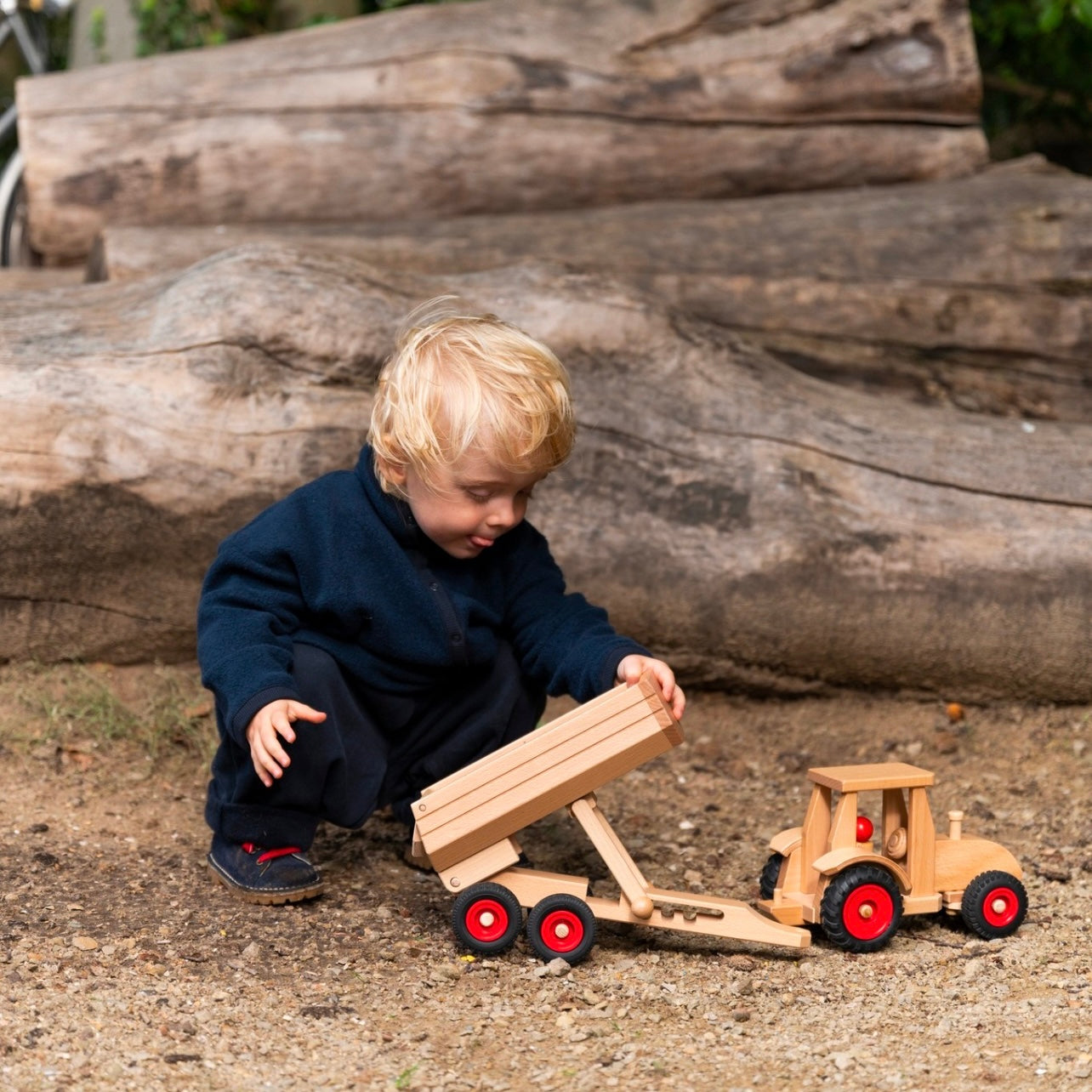 Container Tipper Trailer | Wooden Toy Vehicle