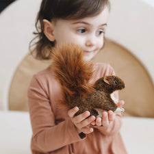 Mini Red Squirrel Finger Puppet