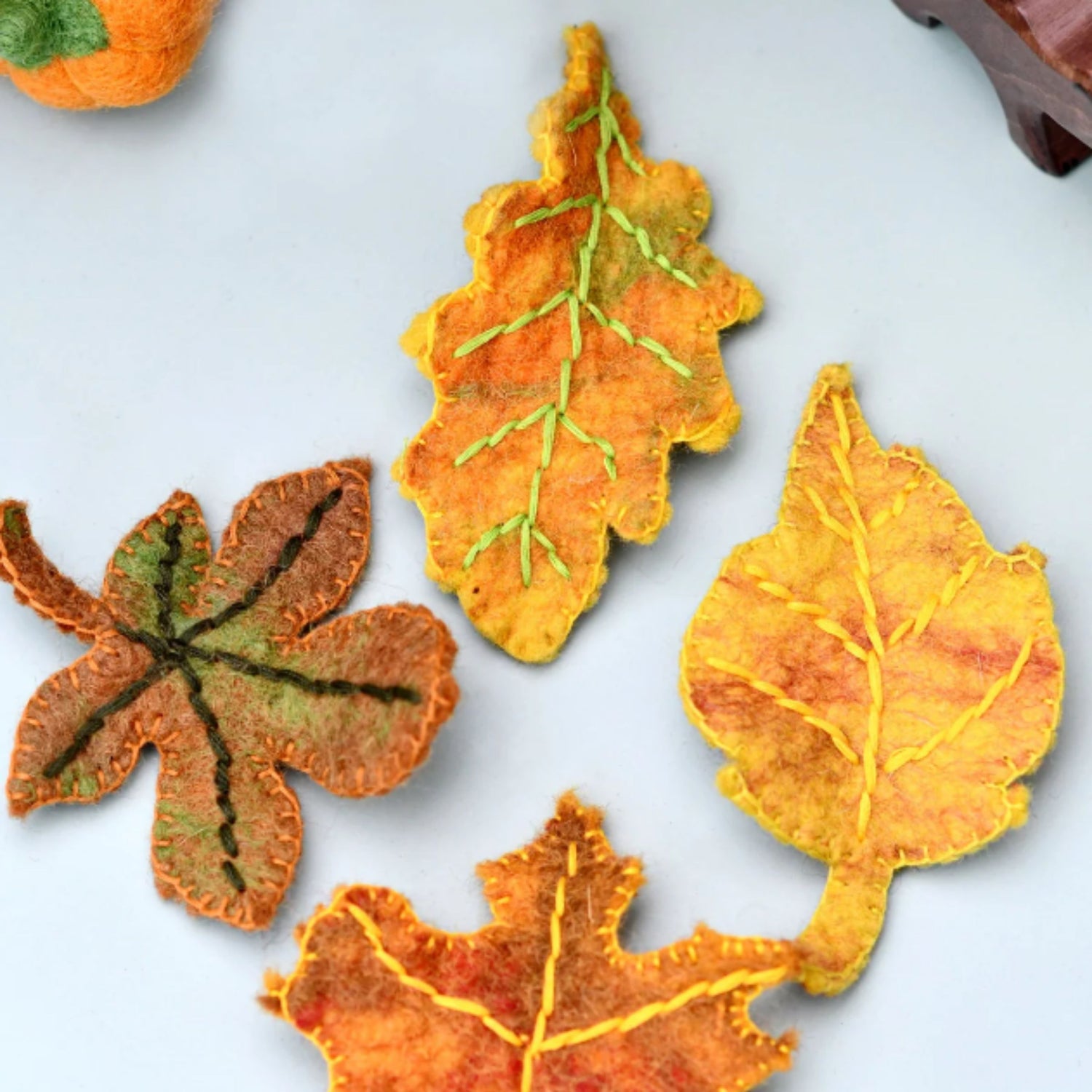 Felt Autumn Fall Leaves (Set of 4)