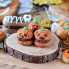 Felt Pumpkin Cream Puff | Halloween