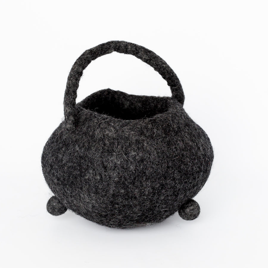 Black Felt Witch's Cauldron Bag | Halloween