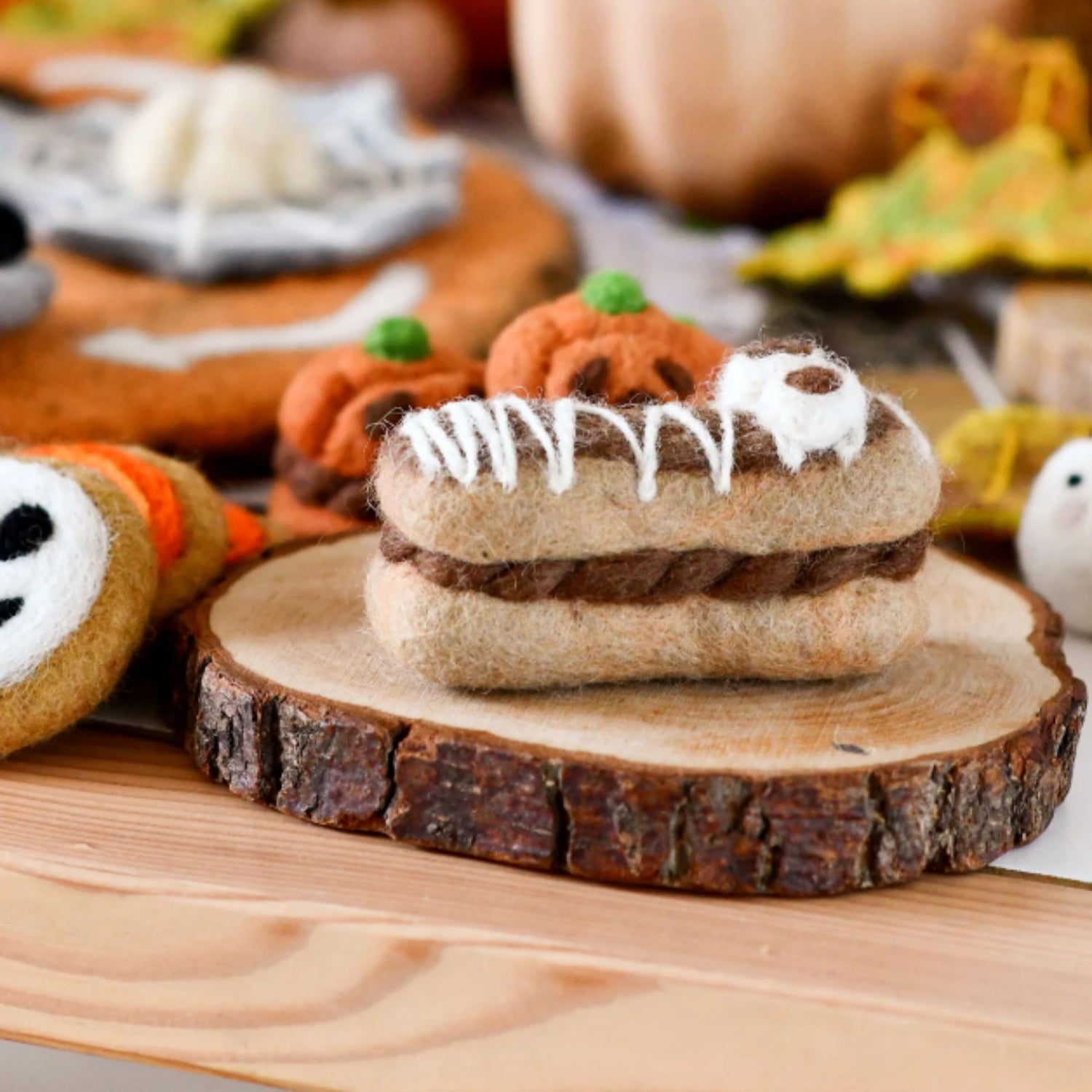 Felt Mummy Chocolate Eclair | Halloween