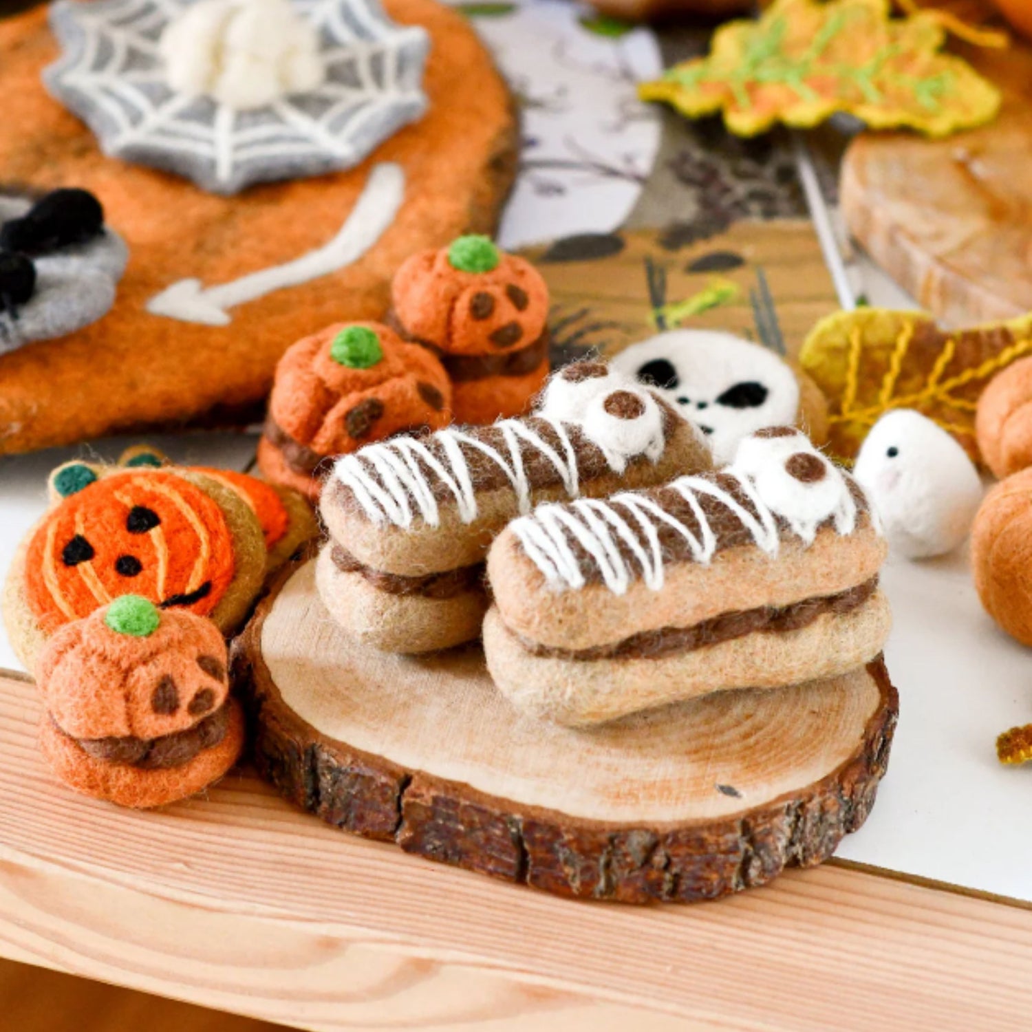 Felt Mummy Chocolate Eclair | Halloween