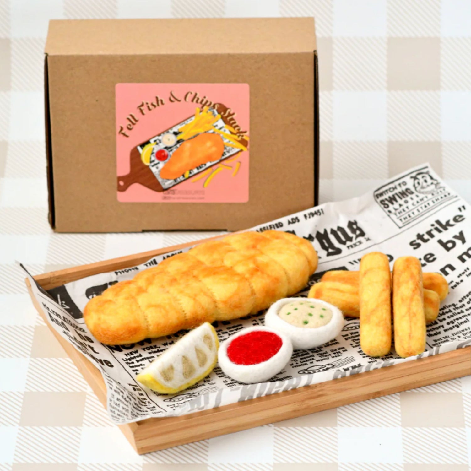 Felt Fish and Chips | Play Food Set