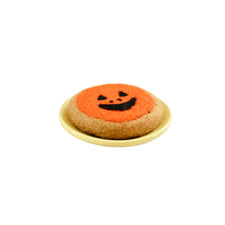 Felt Orange Jack O'Lantern Cookie | Halloween