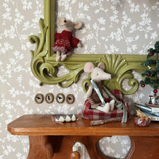 Holiday Mouse/Rabbit Dollhouse Portraits (Set of 4)