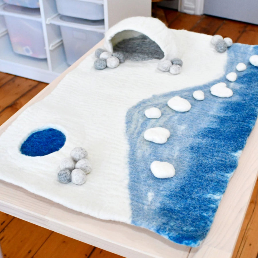 Felt Arctic Antarctica Playmat Playscape (Large)