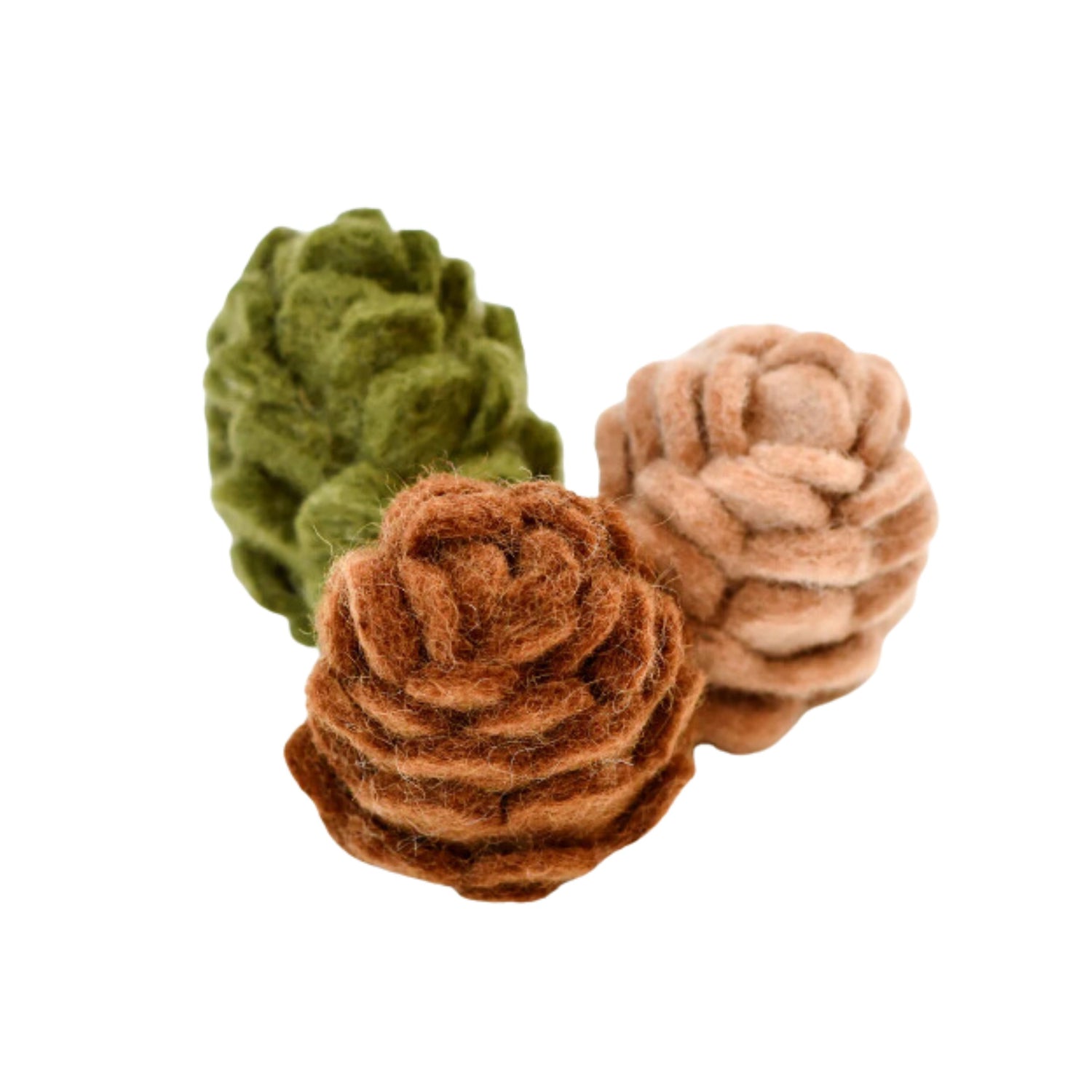 Felt Pinecones (3 pcs)