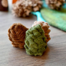 Felt Pinecones (3 pcs)