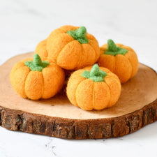 Felt Orange Pumpkins Loose Parts (5 pcs)