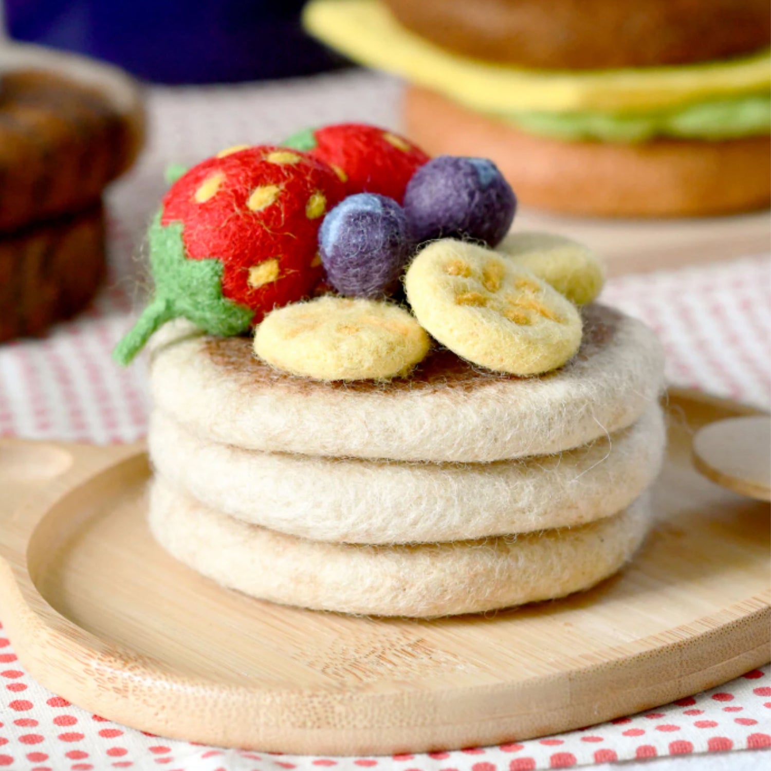 Felt Pancake Stack | Play Food Set