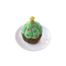 Felt Christmas Tree Cupcake | Play Food