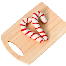 Felt Candy Canes | Play Food (Set of 2)