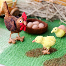 Felt Life Cycle of a Chicken (Playmat Sold Separately)