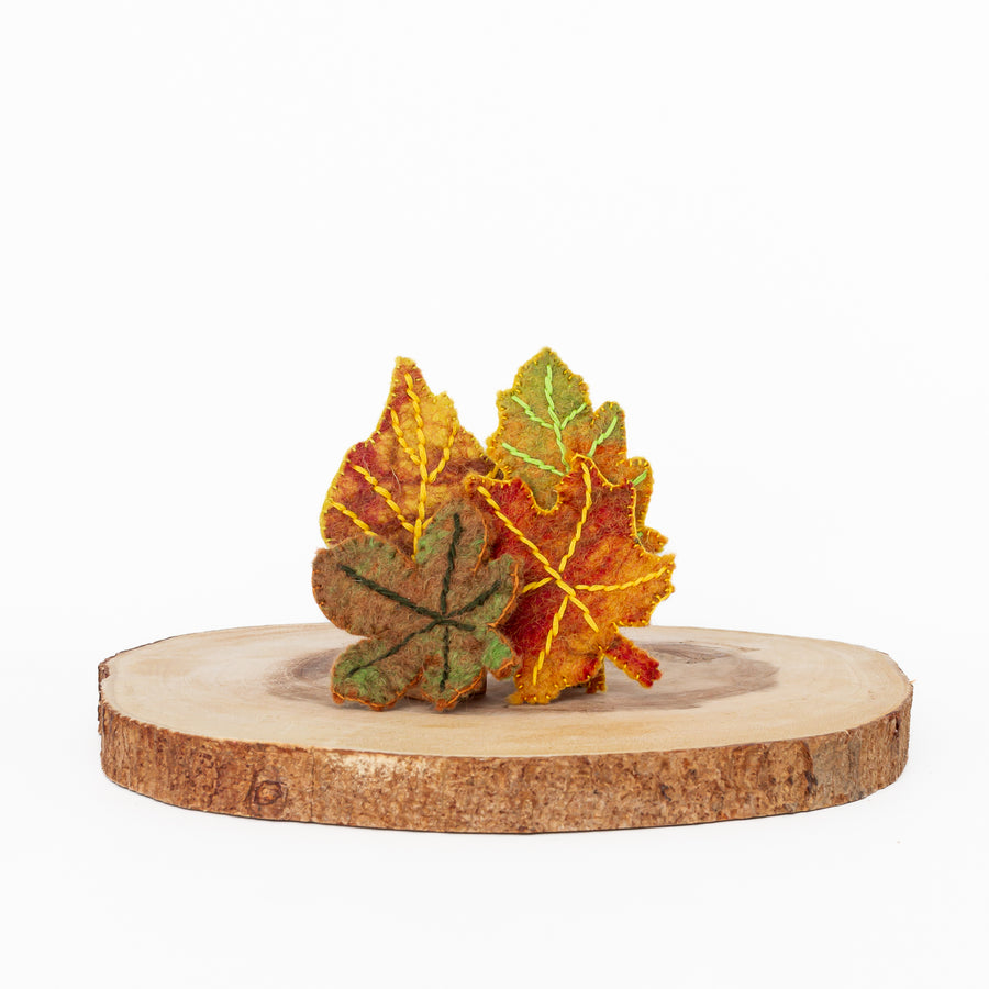 Felt Autumn Fall Leaves (Set of 4)