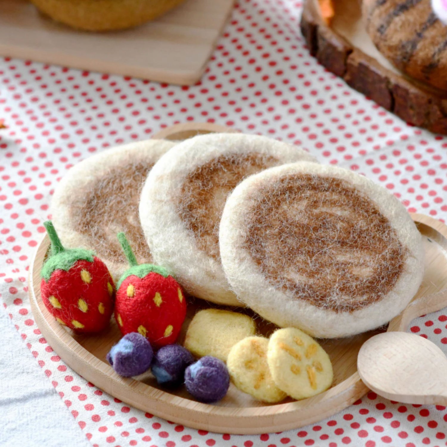 Felt Pancake Stack | Play Food Set