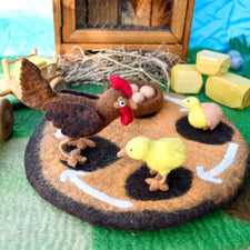 Felt Life Cycle of a Chicken (Playmat Sold Separately)