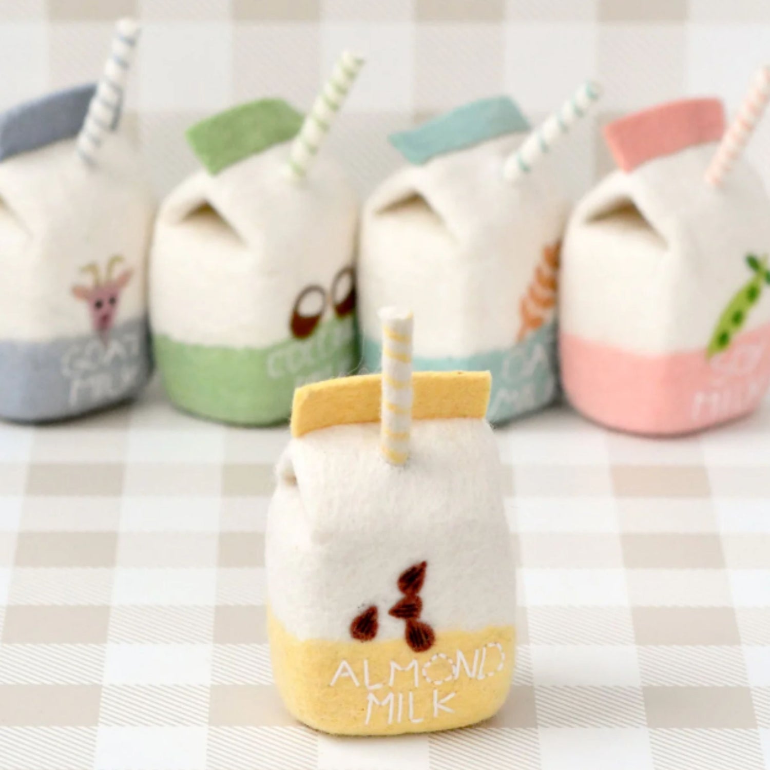 Felt Almond Milk Packet | Play Food