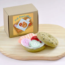 Felt Bagel Stack | Play Food Set