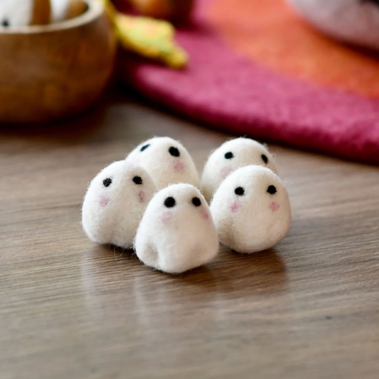 Felt Cute Ghosts Loose Parts (5 pcs)