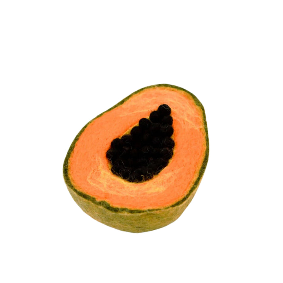 PRE-ORDER Felt Papaya Fruit | Play Food