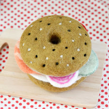 Felt Bagel Stack | Play Food Set