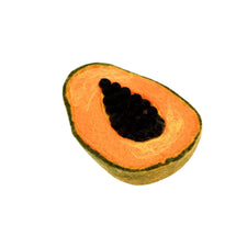 Felt Papaya Fruit | Play Food