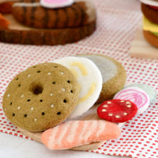 Felt Bagel Stack | Play Food Set