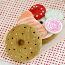 Felt Bagel Stack | Play Food Set