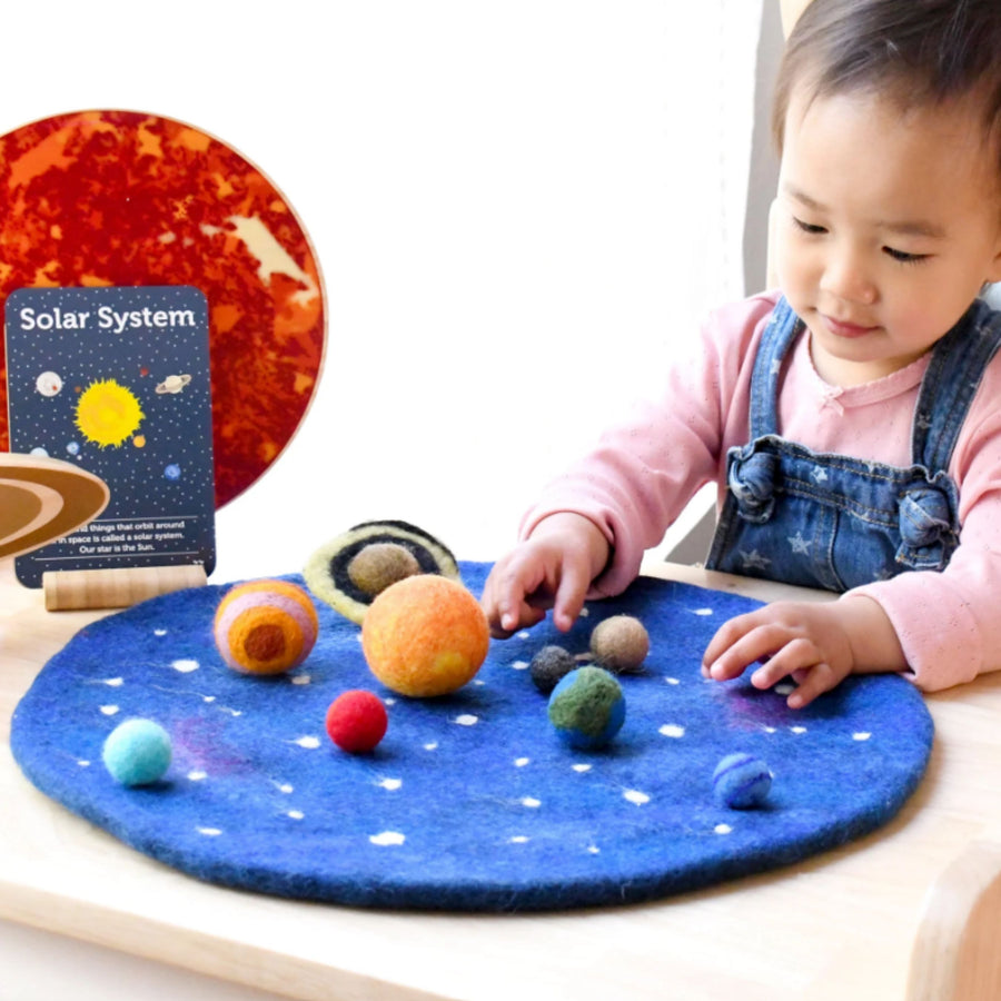 Felt Solar System Play Mat and Planets Set