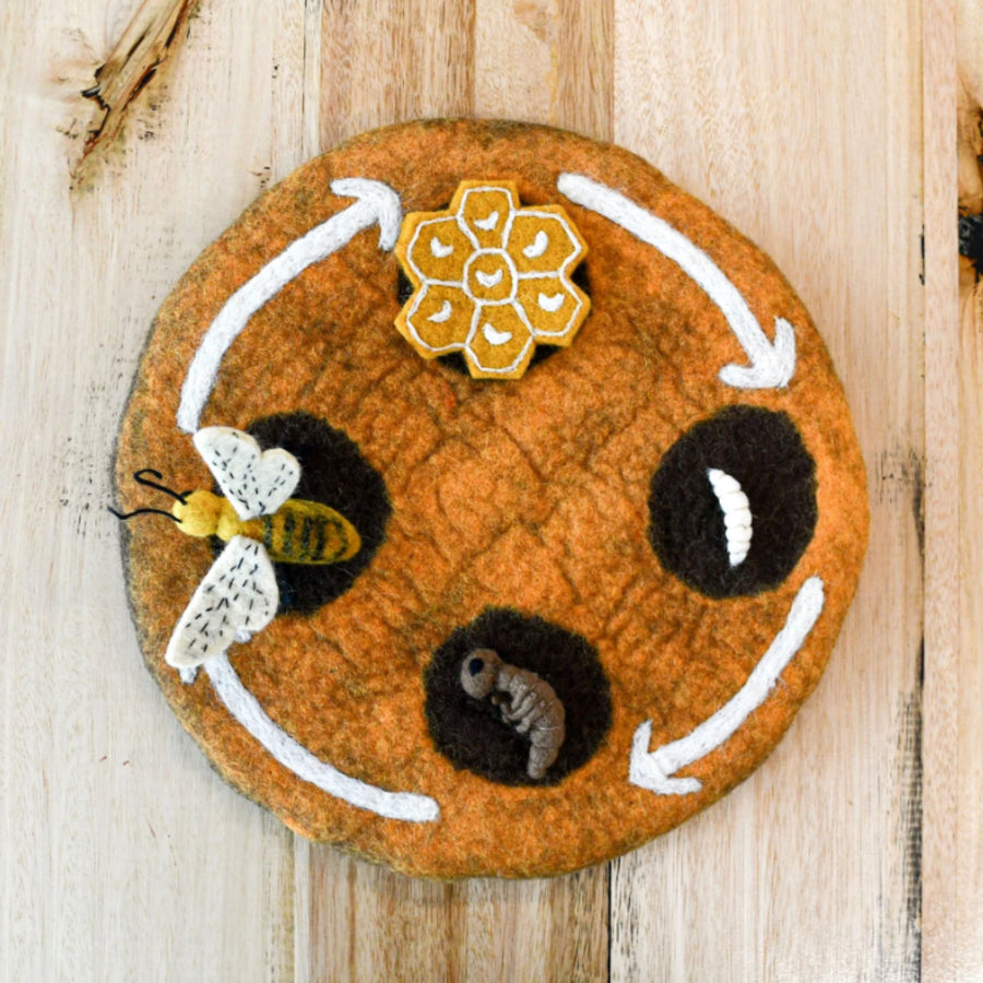 Felt Life Cycle of a Honey Bee (Playmat Sold Separately)