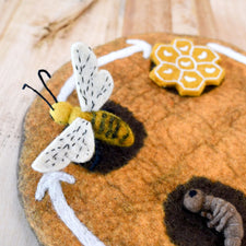 Felt Life Cycle of a Honey Bee (Playmat Sold Separately)