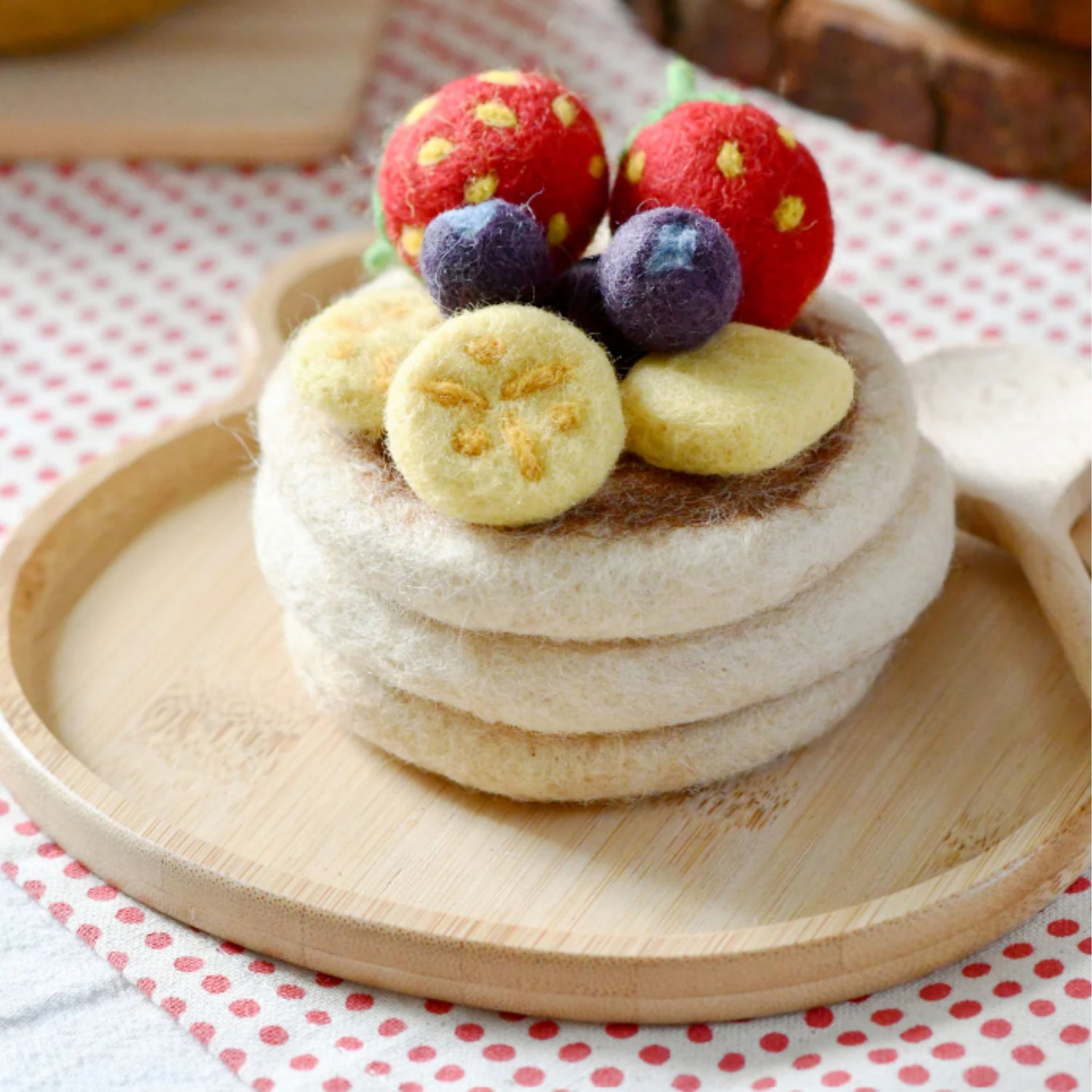 Felt Pancake Stack | Play Food Set