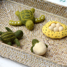 Felt Life Cycle of a Green Sea Turtle (Playmat Sold Separately)