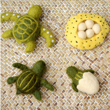 Felt Life Cycle of a Green Sea Turtle (Playmat Sold Separately)