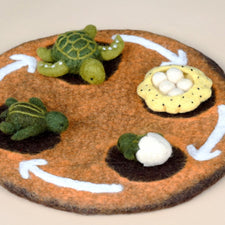 Felt Life Cycle of a Green Sea Turtle (Playmat Sold Separately)