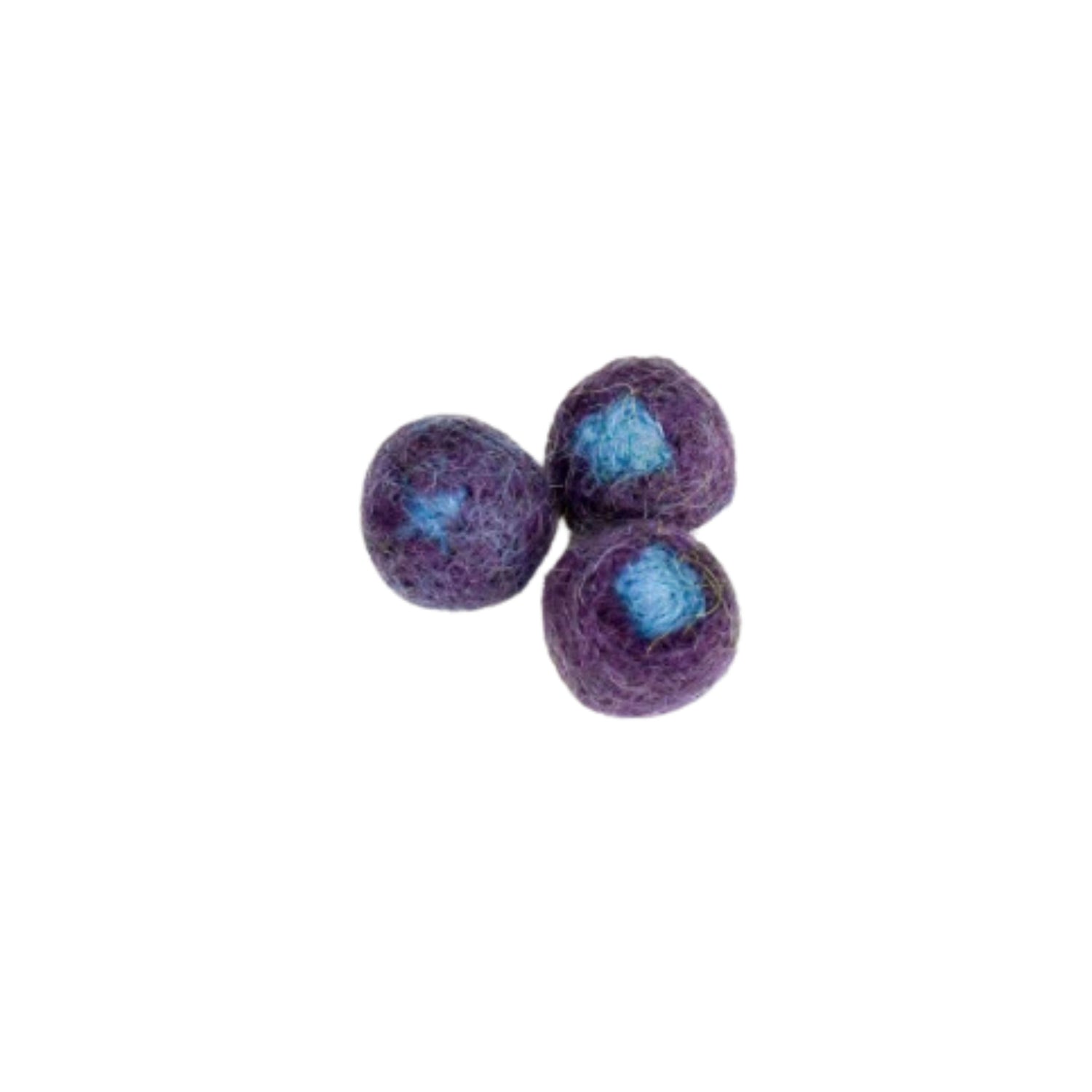 Felt Blueberries | Play Food (3 pcs)